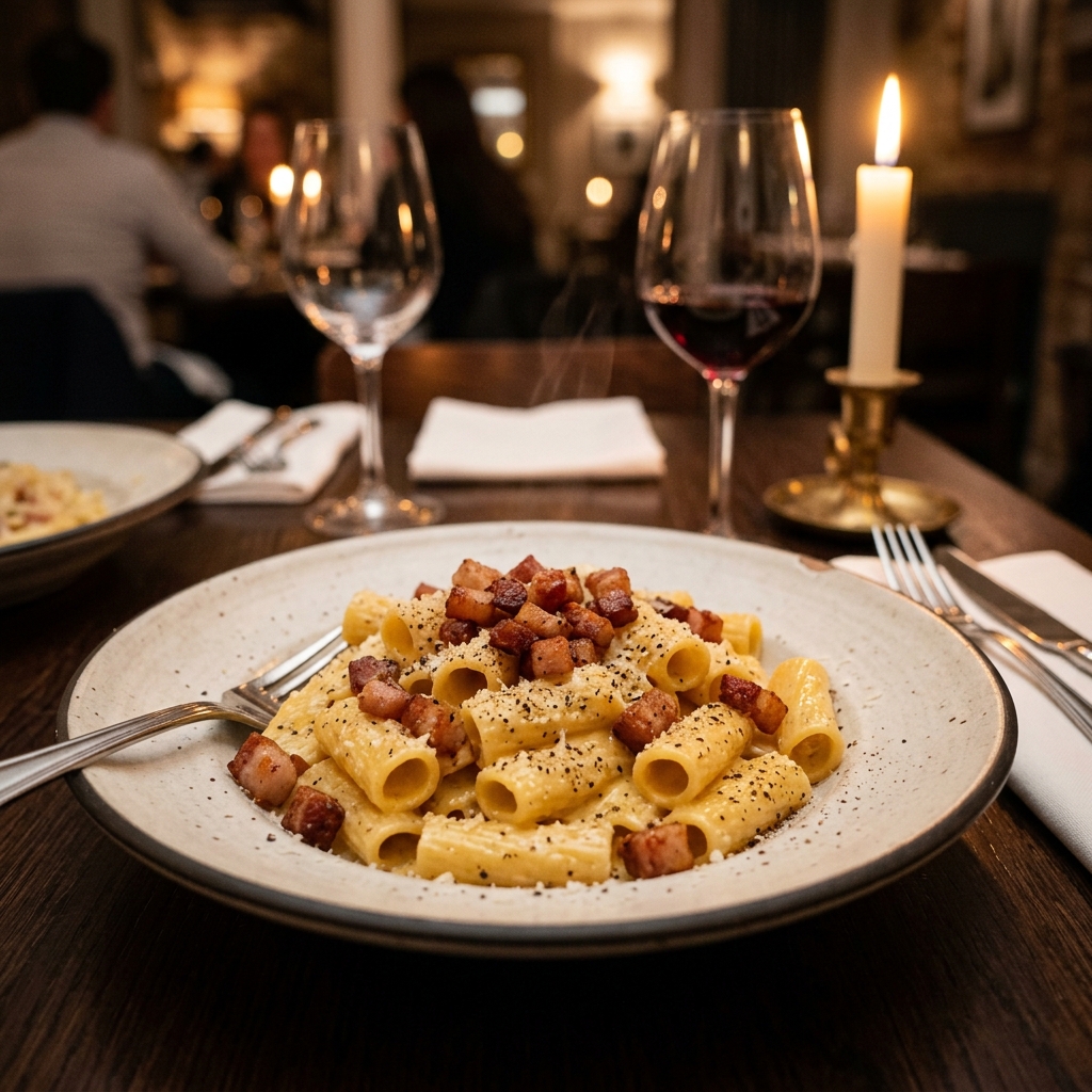 Carbonara do Mestre: O Jantar RomĂąntico Perfeito