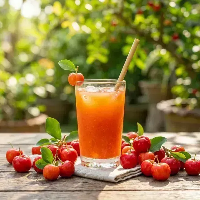 Suco de Laranja com Acerola: Explosão de Vitamina C