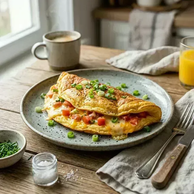 Omelete na Air Fryer: Café da Manhã Rápido