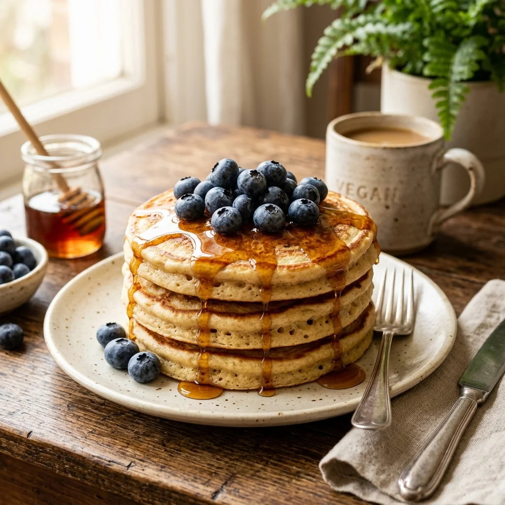 Panqueca Americana Vegana: A Receita Mais Fofinha (Fluffy) para seu Café