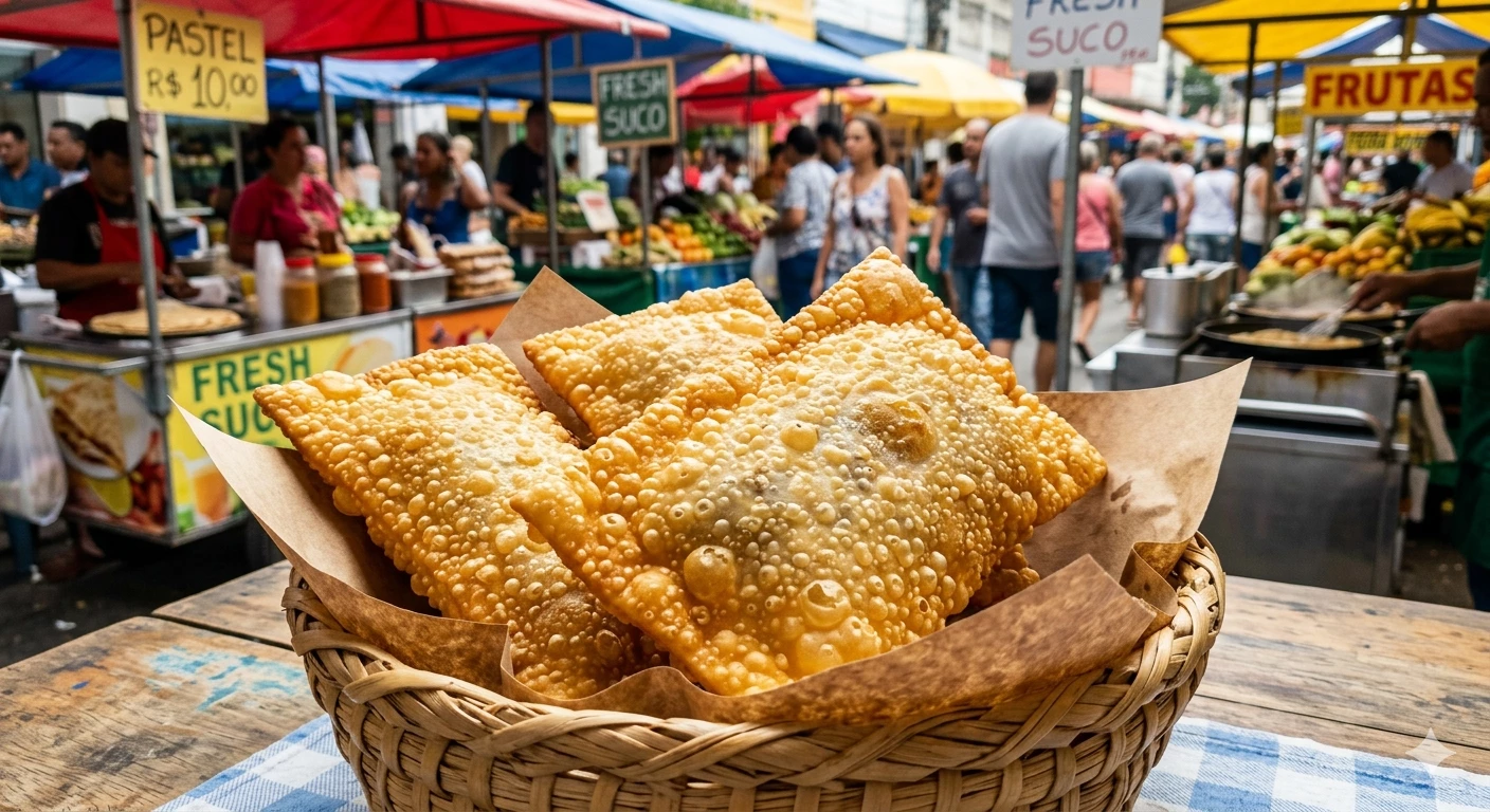 Massa de Pastel de Feira Caseira: O Segredo da Crocância e das Bolhas