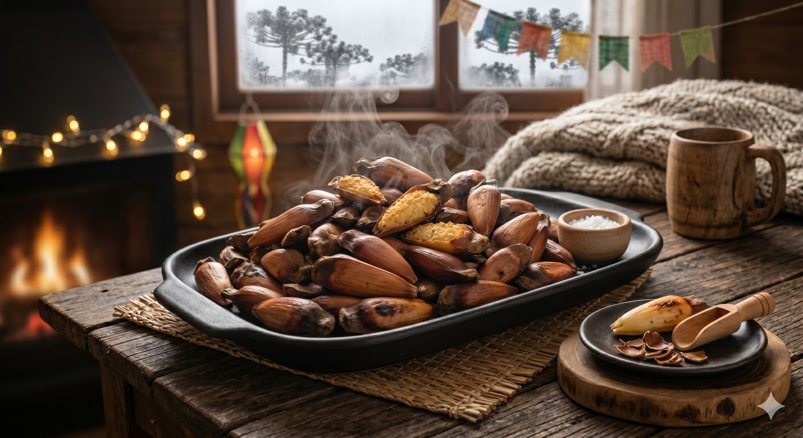 Pinhão Assado na Airfryer: Crocante e Prático