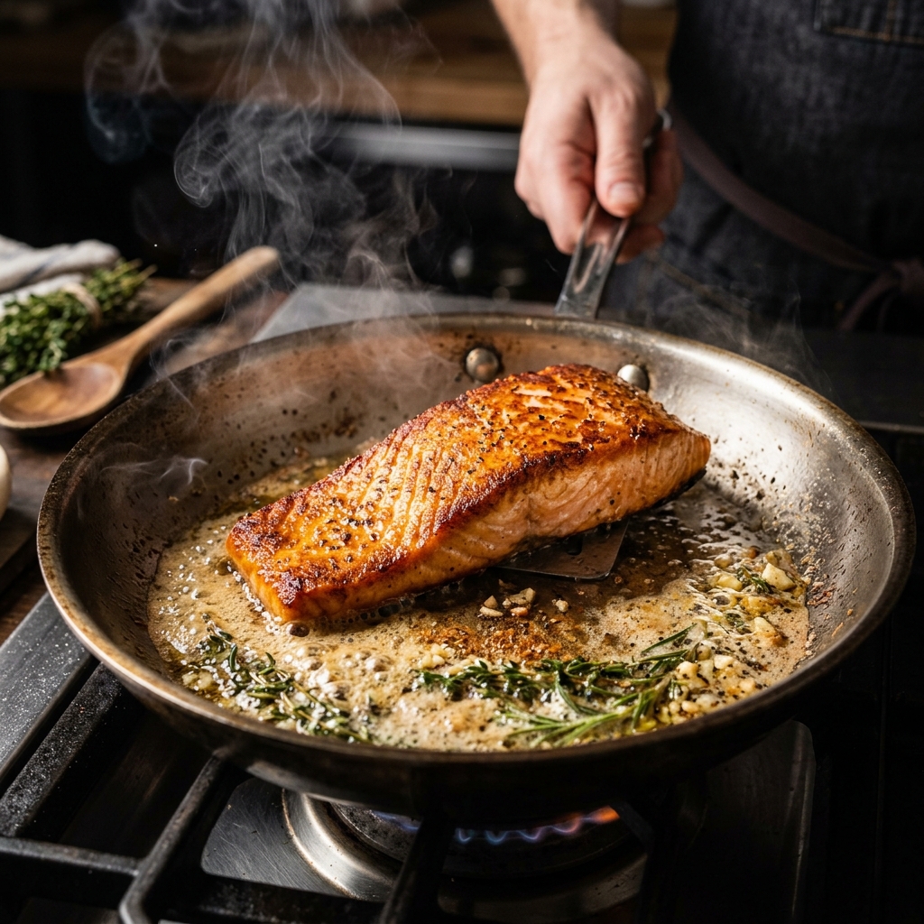 Como fazer salmĂŁo na frigideira: O Segredo do Restaurante