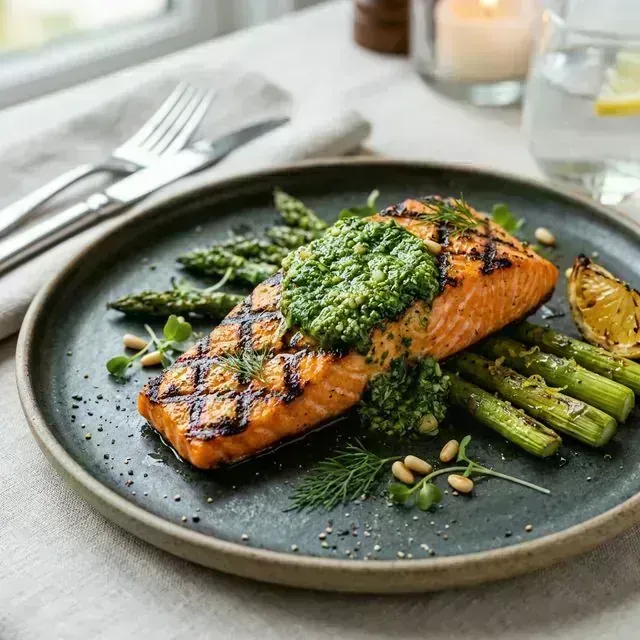SalmĂŁo ao Pesto: O Jantar RomĂąntico Simples e Elegante