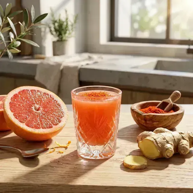 Shot Metabólico: Toranja, Gengibre e Pimenta
