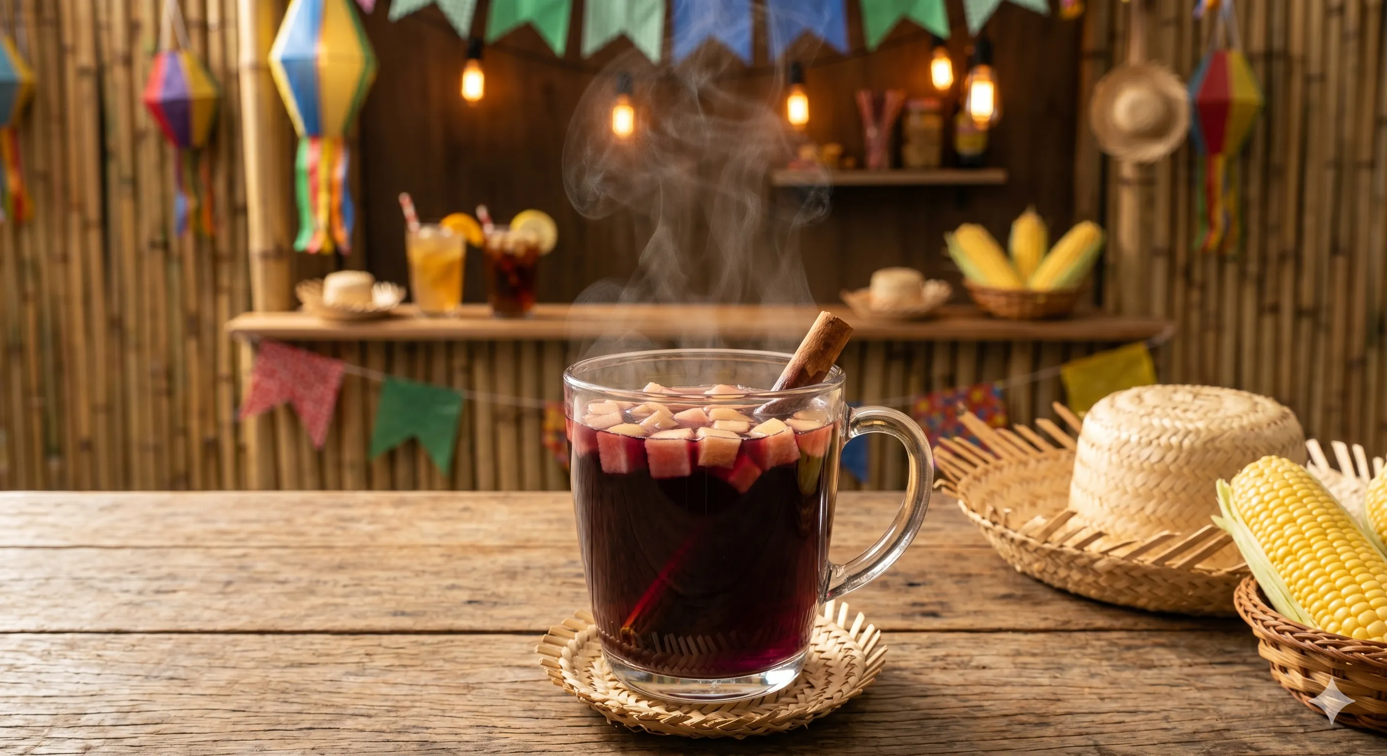Receita de Vinho Quente Tradicional do Livro de Receitas