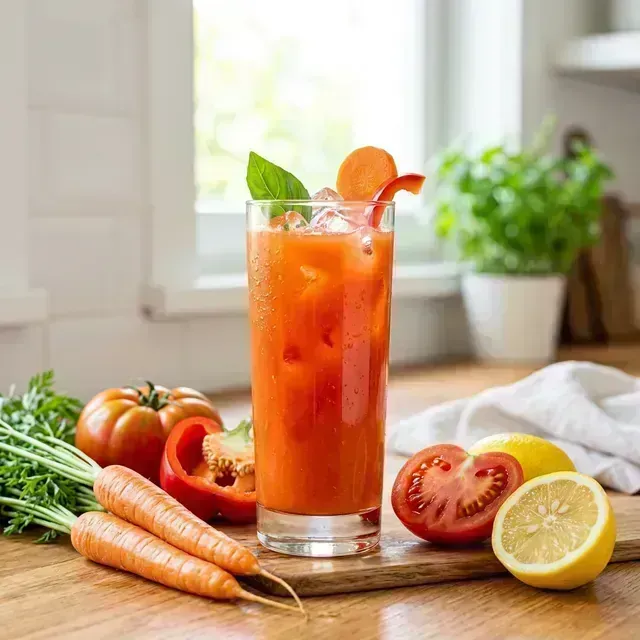 Vitamina C Total: Cenoura e Tomate